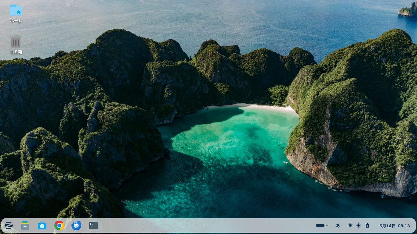 Zorin OS 18.1 Coreのデスクトップ画面