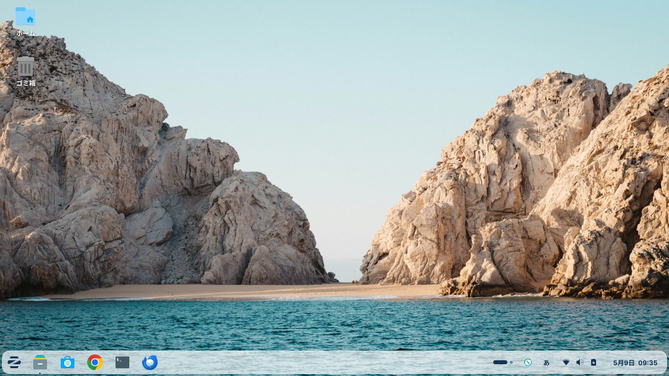 Zorin OS 18.1 Coreのデスクトップ画面